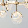 Candelabro de estilo chino nuevo de cobre puro sala de estar comedor simple atmósfera de diseñador dormitorio estilo chino Zen candelabro de estilo chino
