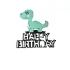 Celebridad Cibernética Decoración de Pastel Celebración Bosque Primitivo Tyrannosaurus Rex Enchufe de Arcilla Suave Tema de Dinosaurio Tarjeta de Cumpleaños para Niño
