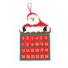 Suministros de decoración navideña Terciopelo navideño Flor caliente Calendario de anciano Calendario navideño Suministros de decoración navideña al por mayor