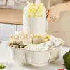 Prato para Hot Pot, Bandeja de Legumes, Bacia Rotativa Dividida para Lavar Legumes, Cesto Drenador, Prato de Legumes Doméstico, Prato de Preparo para Cozinha