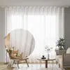Cortinas Phantom Translucidas para Ventana Saliente No Transparentes Lujo Ligero Protección Solar Cortinas de Gasa Blanca Cortinas Gruesas Blackout Hechas a Medida Venta al por Mayor