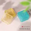 Cartucho de Tinta de Vidrio Fulu Estilo Chino Tintero de Cristal Tintero para Olla Caliente Piscina de Tinta con Tapa Reposaplumas Caja de Tinta para los Cuatro Tesoros del Estudio
