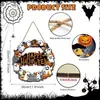 Amazon Mais Vendido Halloween Caveira Fantasma Teia de Aranha Placa de Porta de Madeira Pingente de Decoração de Casa de Madeira