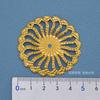 Joyería de Oro Accesorios de Ropa Hierro Corte Redondo Pieza de Flor Soporte de Diamante Volante Mariposa Larga Separador Decorativo para Ropa