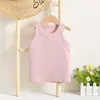 Camiseta interior de algodón puro para niños con Lycra, cómoda, sin mangas, chaleco para bebé