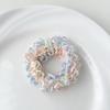 Goma para el pelo scrunchie de encaje floral pequeño estilo coreano banda elástica para el pelo tipo intestino grueso cuerda para el pelo con lazo banda elástica accesorios para el pelo de puesto callejero