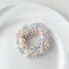 Goma para el pelo scrunchie de encaje floral pequeño estilo coreano banda elástica para el pelo tipo intestino grueso cuerda para el pelo con lazo banda elástica accesorios para el pelo de puesto callejero