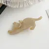 Pinza para el pelo de gato con diseño lindo estilo japonés, clip de acetato para flequillo, clip de diseño lateral para el cabello suelto de chica, temperamento