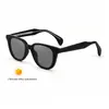 2026 Nuevas Gafas de Sol Fotocromáticas de Montura Cuadrada Moda Europea y Americana Accesorios de Personalidad para Hombres Propionato Incrustado con Pin Gafas de Sol Tendencia Protección Solar Transfronterizo