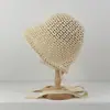 Novo Chapéu de Pescador Versátil Retro com Cadarço para Mulheres, Estilo Liso, Grande Circunferência da Cabeça, Chapéu de Sol com Aba Dividida, Chapéu Simples de Proteção Solar para Exterior