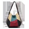 Bolso de Mujer 2024 Invierno Nuevo Bolso de Hombro Moda Transfronteriza Gran Capacidad Portátil Costuras en Contraste Bolso de Lona Vintage