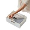 Clip de Superposición para Caja de Almacenamiento Estilo Japonés Escritorio Ángulo Recto Caja de Almacenamiento Superposición Artefacto Auxiliar Cubierta Marco de Soporte para Caja de Almacenamiento sin Tapa