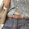 Novo Cinto de Couro Acabado de Alta Qualidade para Mulheres, Cinto Decorativo Versátil para Jeans e Calças Casuais