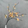 Flores de magnolia artificiales de 9 ramas para decoración de salón de bodas, arreglos florales para pasillo, flores artificiales de seda para bodas al aire libre, venta al por mayor transfronteriza