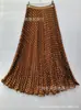 Falda de Gasa Plisada de Lunares Multicolor de Verano Nueva Diseño Estilo Coreano Moda Falda de Cola de Pescado de Cintura Alta Venta al por Mayor
