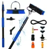 Conjunto de Escovas para Limpeza de Painéis Fotovoltaicos Transfronteiriço, Conjunto de Escovas para Limpeza em Altura, Conjunto de Ferramentas de Limpeza com Haste Telescópica de Liga de Alumínio