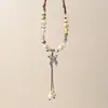 Accesorios, Joyería, Cuentas Tejidas, Nueva Cadena para Suéter Estilo Chino, Collar de Cerámica para Mujer, Lujo Ligero, Nicho, Sensación de Alta Gama, No se Desvanece