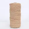 Shengwei Atacado Corda Trançada Colorida de 3mm 4mm Feita à Mão Materiais DIY para Roupas Bolsas Tapeçaria Corda de Linha de Algodão
