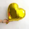 Globos de Papel de Aluminio de 18 pulgadas con Temática de Amor, Versión Ligera, Color Sólido Dorado y Plateado, Decoración para Fiesta de Cumpleaños