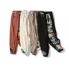 Otoño e invierno 2024 nuevo pantalón de algodón chino para hombre de comercio exterior moda vintage talla grande bordado pantalón deportivo