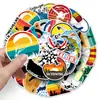 50 Pegatinas de Graffiti de Salto en Paracaídas Personalizadas Transfronterizas Creativas Deportivas Extremas Decorativas para Taza de Agua Monopatín Equipaje
