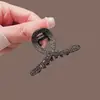 Pinzas para el Cabello Serie Pedrería Negra para Niñas con Poco Volumen de Cabello, Elegantes de Alta Gama, Pinzas Pequeñas para la Parte Trasera de la Cabeza, Pinzas de Tiburón