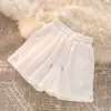 ¡Es muy cómodo! Shorts Deportivos Cómodos de Cintura Alta para Mujer Verano Cordón Adelgazantes Nicho Blancos Pantalones de Pierna Ancha Casual Hot Pants