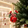 Festival de Natal Sino de Ferro Forjado Tocando Pingente Enfeites Acessórios de Decoração para Árvore de Natal Adereços Janela Decoração de Natal