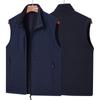 Colete de Inverno com Gola Alta Forrado com Lã Personalizado com Logo Colete Grosso para Ferramentas Roupa Exterior Roupa de Trabalho Colete de Proteção para o Trabalho