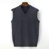 Novedad Otoño/Invierno 2026: Chaleco Grueso de Lana Pura para Hombre, Chaleco Tejido 100% Lana Pura, Disponible para Dropshipping