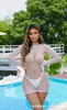 Ropa Sexy de Red, Atuendo Sexy de una Pieza de Red Estilo Europeo y Americano, Lencería Sexy Transparente Ajustada para Mujer, Venta al por Mayor Transfronteriza, Dropshipping