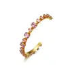 Pulsera de Piedra Blanca para Mujer, Sencilla y Elegante, Versátil Pulsera Abierta de Acero Inoxidable, Pulsera Fina Abierta de Acero Inoxidable