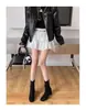 Botas Chuyuji Estilo Ballet Francés Tacón Grueso Ajustadas para Mujer con Lazo, Botines Cortos, Nuevas Botas Elásticas Otoño/Invierno 2026