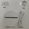Base de Luz Nocturna 3D Crackle Colorida Adecuada para Fuente de Luz Ambiental de Mesita de Noche Fábrica Venta al por Mayor Regalos de Iluminación USB