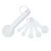 Em Estoque Copos e Colheres Medidoras de Plástico PP Conjunto de 10 Peças Colheres Medidoras de Cozinha com Escala Ferramentas de Confeitaria Colheres de Café