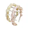 Diadema Ancha de Organza y Cristal de Nuevo Estilo para Verano con un Toque de Lujo, Diadema Ancha de Moda para Lavarse la Cara, Accesorio para el Cabello