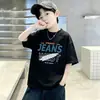 Camiseta de Manga Curta para Meninos, Novo Estilo para Estudantes, Roupa de Verão para Crianças Maiores, Algodão Puro, Top Estiloso com Degradê, Camiseta da Moda