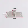Mola de piso de porta de vidro, extensão do eixo superior, peça de hardware, acessórios de fixação de eixo fixo simples de aço inoxidável