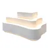 Muebles de Exhibición con Iluminación, Gabinetes de Isla con Formas Especiales, Gabinetes de Exhibición de Muestras para Sala de Exposiciones de Empresas, Personalización de Ventanas para Salas de Transmisión en Vivo