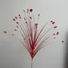 Novos Fogos de Artifício Grama de Junco com Penas Flores Artificiais Fogos de Artifício Coloridos Diurnos ao Ar Livre Paisagismo Fogos de Artifício de Grama Pavão Rosa