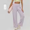 Pantalones Largos Deportivos Casuales Nuevos para Mujer Sueltos Cubren Imperfecciones Adelgazantes Pantalones de Yoga Fitness Pilates Entrenamiento Pierna Recta Pantalones de Pierna Ancha
