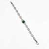Moda europea y americana pulsera de circón con diamantes completos retro verano Joker pulsera de cadena de moda pulsera de alto sentido venta al por mayor
