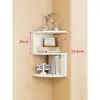 Estantes de pared para dormitorio, paneles de almacenamiento de esquina, estanterías de pared, gabinetes de almacenamiento triangulares para esquinas del hogar