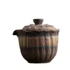 Tetera Lianxiang Arena Púrpura Barro Roca Vieja Esmalte Hierro Dorado Juego de Té Kung Fu Yixing Hecho a Mano Zen Tetera Individual Tetera de Agarre Manual
