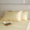 Fronha de algodão puro de fibra longa, 100% algodão, grau A materno e infantil, cor sólida, toque natural, borda larga, luxo leve, fronha de algodão para uma pessoa