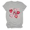 Amazon ebay estación independiente tendencia de ocio estás angustiado camiseta de manga corta para mujer con cuello redondo estampado camiseta básica
