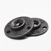 Flange de base de rosca interna para tubo de água galvanizado de ferro fundido retrô de 4 minutos, junta de parede, decoração de canto, fixação de 6 minutos