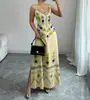 Moda Casual de Verano 2026 Transfronterizo Europeo y Americano Novedad en Stock Vestido Tejido sin Mangas Estampado para Mujer