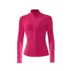 Lu Yoga Wear Top Defia para Mujer Chaqueta Deportiva Otoño e Invierno Cuello Alto Delgado Aspecto Adelgazante Chaqueta de Fitness Ropa con Protección Solar