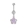 Gabe Moda Transfronteriza Europea y Americana Anillo para Ombligo de Acero Inoxidable Estrella Lazo Garra de Gato Joyería Accesorios para Piercings